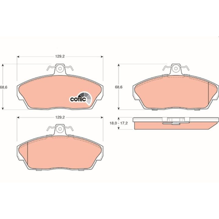 Ön Disk Balatası Land Rover Freelander L314 Ve Soft Top Modelleri İçin (1991-2015) - TRW GDB1319