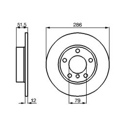 Ön Fren Diski BMW 3 Serisi 316i 318i İçin - Bosch 0986478511