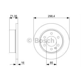 Ön Fren Diski Mercedes Benz Sprinter CDI İçin (2006-) - Bosch 0986479295