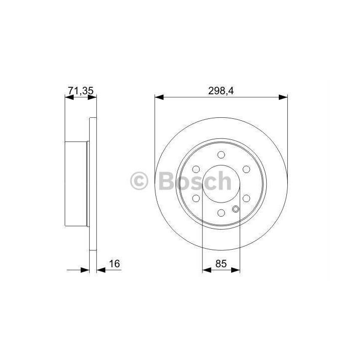 Ön Fren Diski Mercedes Benz Sprinter CDI İçin (2006-) - Bosch 0986479295