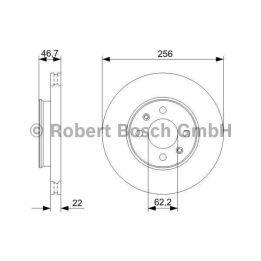 Fren Diski Hyundai i20 Rio Accent İçin (2005-) - BOSCH 0986479367