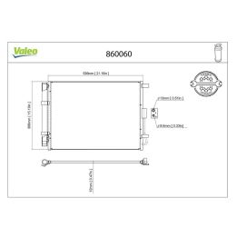 Condenser Hyundai Elantra 2011-2015 - VALEO 860060