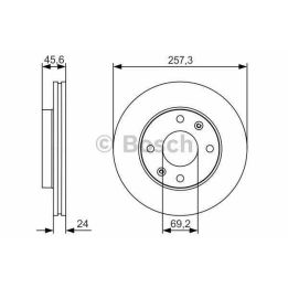 Ön Fren Diski Hyundai Elantra Matrix İçin (2000-) - Bosch 0986479S03