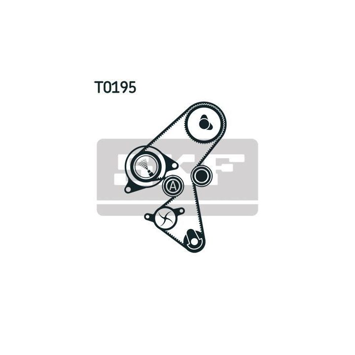 Triger Kayış Seti (141 Diş) Citroen Berlingo C3, Fiat Scudo, Ford Fiesta Focus, Peugeot 207 308 - SKF VKMA03316