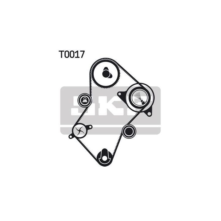 Triger Kayış Seti 140 Diş PSA Partner Berlingo Scudo 1.9 Motor İçin - SKF VKMA03244