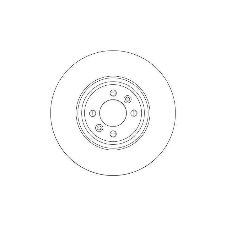 Fren Disk Ön I Renault Grand Scénic II (JM0/1_), Scénic II (JM0/1_) (2006-2013) - TRW DF4371