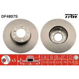 TRW Fren Diski Ön Bmw E90 F20 F30 E84 2009-2019