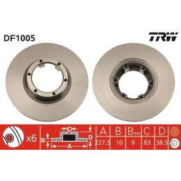TRW Takım - Fren Diski Ön 6d-228mm R12 69-94
