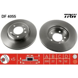 TRW Ön Fren Diski - BMW 3 Serisi (E46) (2000-2010) / Z3 (E36) / Z4 Roadster (E85)