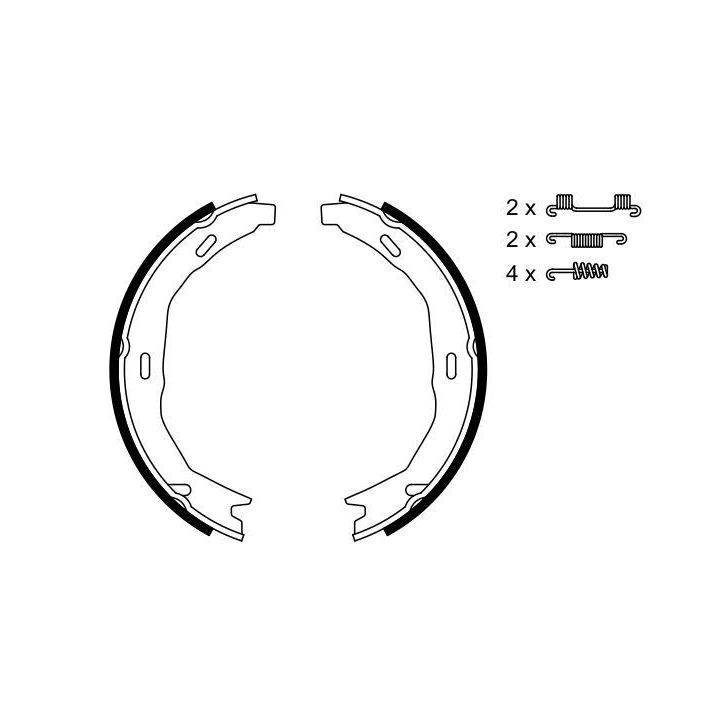 Mercedes-Benz El Fren Pabuç Balatası W204 C204 S204 A207 (2007-2016) - BOSCH 0986487723