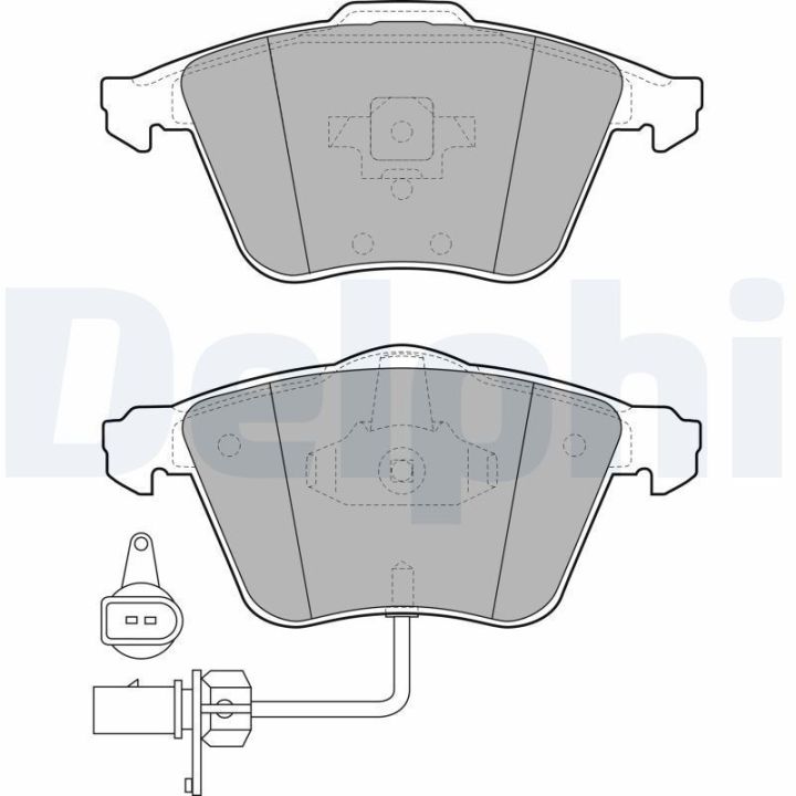 Ön Disk Balata Audi A4 A6 A8 Allroad RS4 S4 İçin (2003-) - DELPHİ LP1922