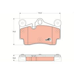 Arka Disk Balata Audi Q7 Porsche Cayenne VW Touareg İçin (2006-2018) - TRW GDB1653