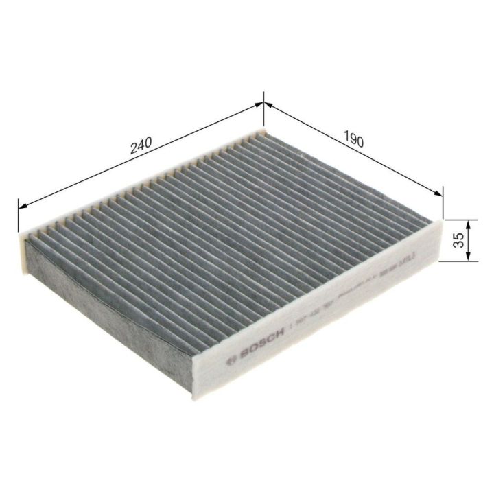 Aktif Karbonlu Polen Filtresi Fiesta V Fusion Mazda II (2002-) - BOSCH 1987432387