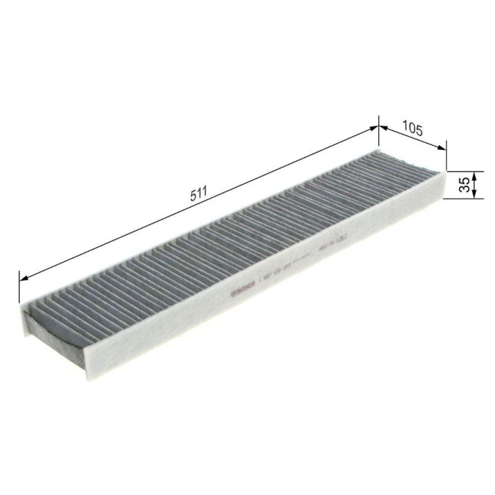 Aktif Karbonlu Kabin Filtresi Ford Mondeo S-Max Jaguar X-Type Modelleri İçin - BOSCH 1987432373
