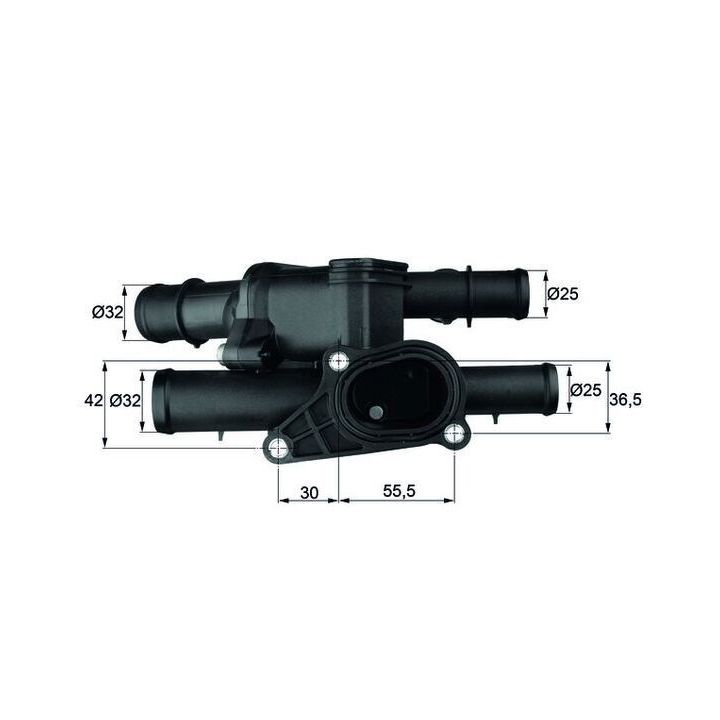 Komple Plastik Gövdeli Termostat Audi A3 Cordoba Ibiza II Skoda Octavia I Bora Polo İçin (105 °C) - MAHLE TM2105