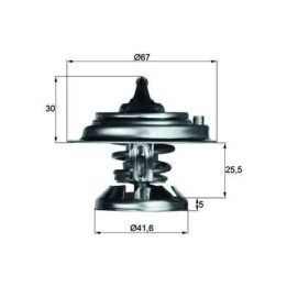 85 Derece Termostat Mercedes OM601 OM602 OM603 OM605 OM611 OM612 W124 W201 W210 W460 W461 W463 B901-B904 - MAHLE TX2985D