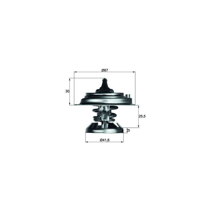 85 Derece Termostat Mercedes OM601 OM602 OM603 OM605 OM611 OM612 W124 W201 W210 W460 W461 W463 B901-B904 - MAHLE TX2985D