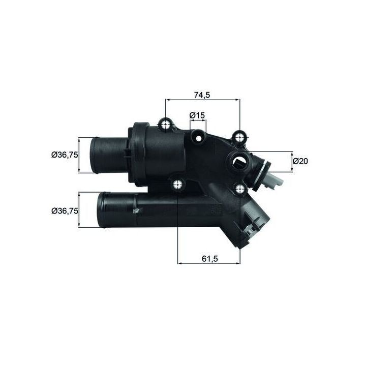 83 Derece Termostat Land Rover Discovery Sport Freelander II Range Rover Evoque Jaguar XF I İçin - MAHLE TH4683