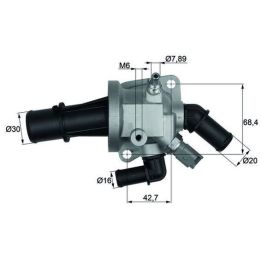Termostat 88°C Fiat Albea Doblo Panda Punto 500 Opel Combo C Corsa C İçin (2002-) - MAHLE TI16488