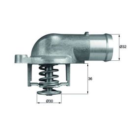 Termostat 87°C VW Transporter T5 Multivan V Touareg 2.5 TDI İçin (2003-2009) - MAHLE TI21287D