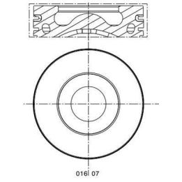 Piston Segman (STD) Ford Transit V347 Peugeot Boxer Jumper 2.2 HDİ TDCİ 130PS (86.01mm) İçin (2006-) - MAHLE 0160700