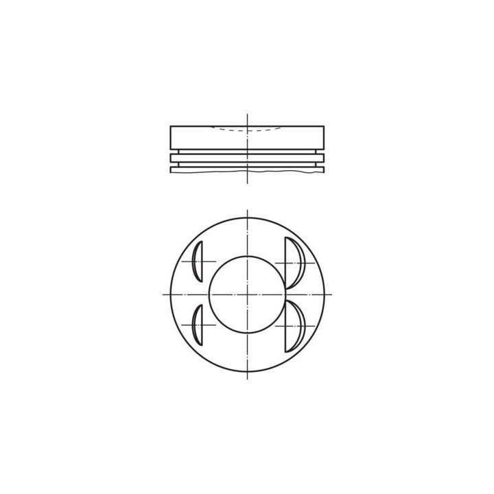 Motor Piston Segman (STD) Clio IV Captur Megane IV Duster Juke Qashqai 1.2 TCe (72.20mm) İçin (2012-) - MAHLE 021PI00127000