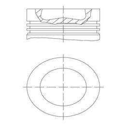 Mahle Piston Complete VW Araçlar İçin (81.51mm) - MAHLE 028PI00155002