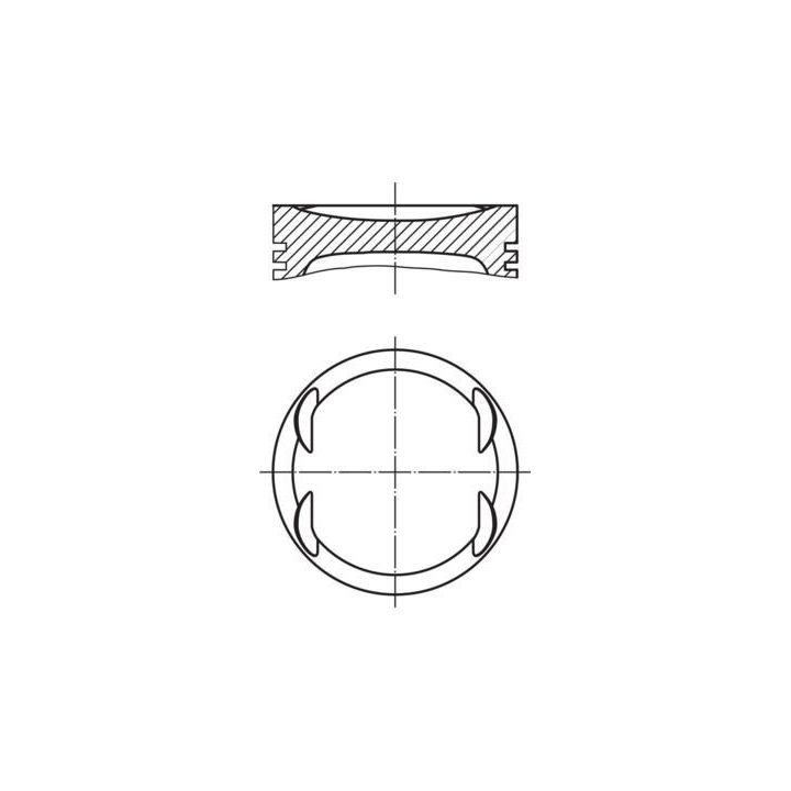 Piston Segman (0.50mm 83.50mm) X156 W176 W246 C117 (2011-) - MAHLE 001PI00175002