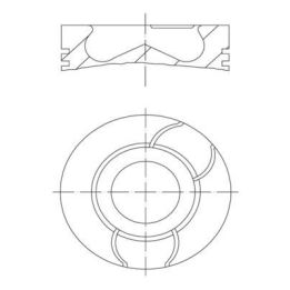 Piston Complete Renault (76.50mm) - MAHLE 021PI00123002