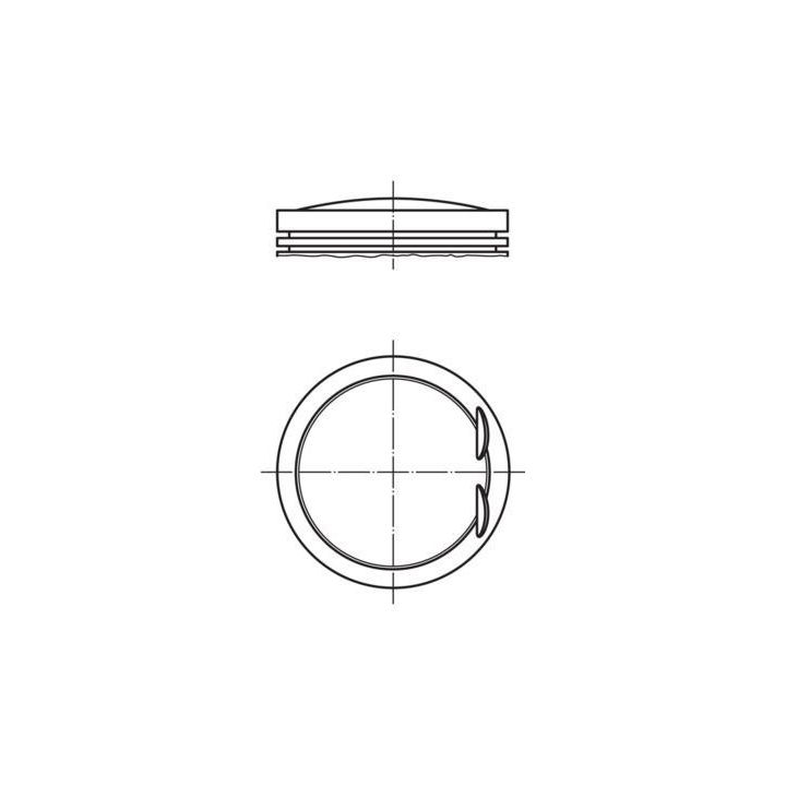 Piston (90.90mm) Daewoo Musso Mercedes-Benz W628 W163 W210 Sprinter Ssangyong Korando (1999-) - MAHLE 0010700