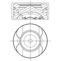 PISTON + SEGMAN STD. (M271.820 EVO, 82mm) W204 07-14 S204 09-14 C204 11- W212 09-15 C207 10-16 A207 10-16