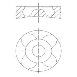 PİSTON+SEGMAN FOCUS C-MAX PARTNER 2 BERLİNGO C4 C5 308 1.6 TDCİ HDİ 90-110 PS (DV6 EURO 4) STD ( ÇA