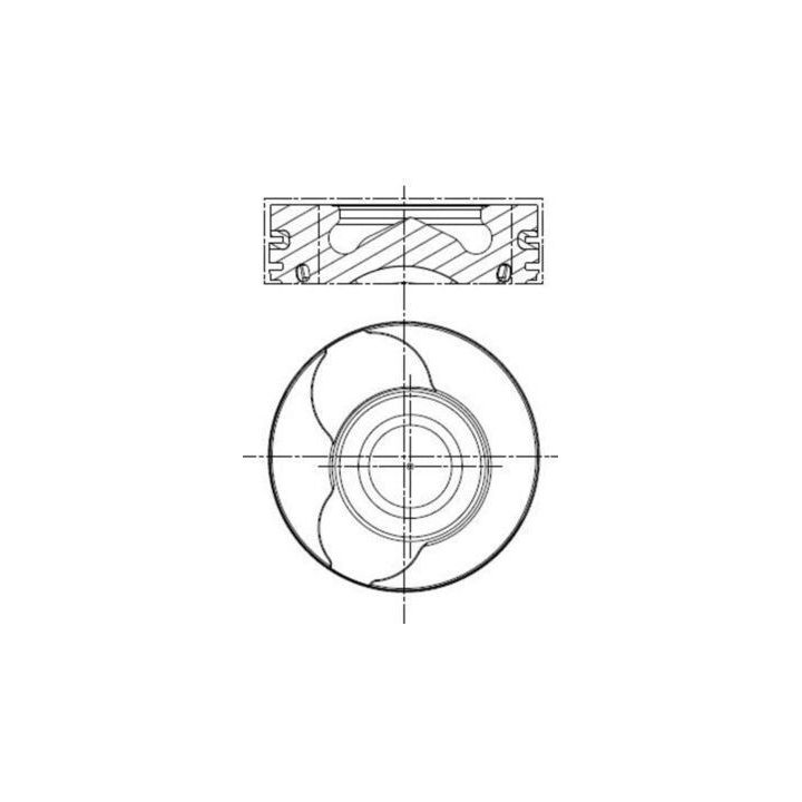 Motor Piston Segman +0.50mm 76.00mm 26 Pimli Clio Kangoo Megane Symbol Sandero Logan Juke 1.5dCi K9K - MAHLE 0220102