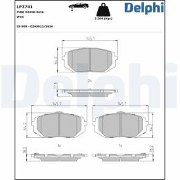 Ön Fren Balatası Hyundai Tucson - DELPHİ LP3741