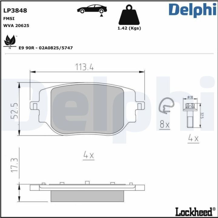 Arka Fren Balatası Citroën Dispatch Jumpy Fiat Scudo Ulysse Opel Vivaro Peugeot Expert Toyota Proace (2020-) - LP3848