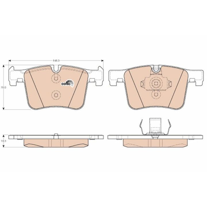 Ön Fren Balatası BMW F20 F30 X3 E83 F25 İçin - TRW GDB1942